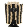 Valentino Garavani raffia small bucket bag