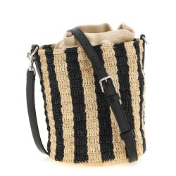 Valentino Garavani raffia small bucket bag