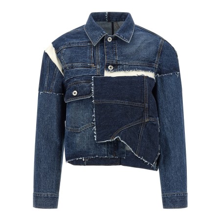 Patchwork denim jacket