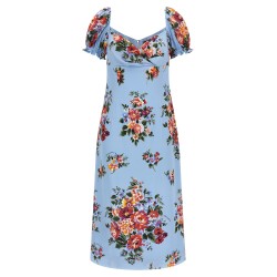 'Mazzo di fiori' print dress