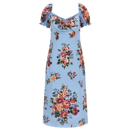 'Mazzo di fiori' print dress