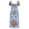 'Mazzo di fiori' print dress