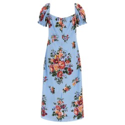 'Mazzo di fiori' print dress