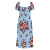 'Mazzo di fiori' print dress