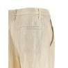 Lamé linen pants