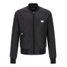 Logo plaque bomber jacket