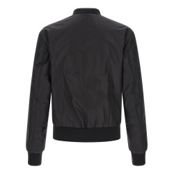 Logo plaque bomber jacket