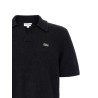 Bouclé knitted polo shirt