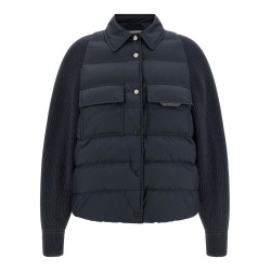 'Shiny Flap Detail' down jacket