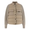 'Shiny Flap Detail' down jacket