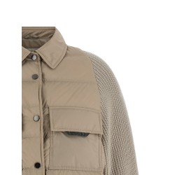 'Shiny Flap Detail' down jacket