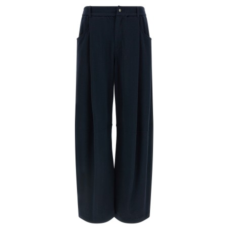 Cotton silk pants