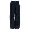 Cotton silk pants