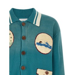 'Fin Varsity' cardigan