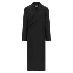 Wool crêpe coat