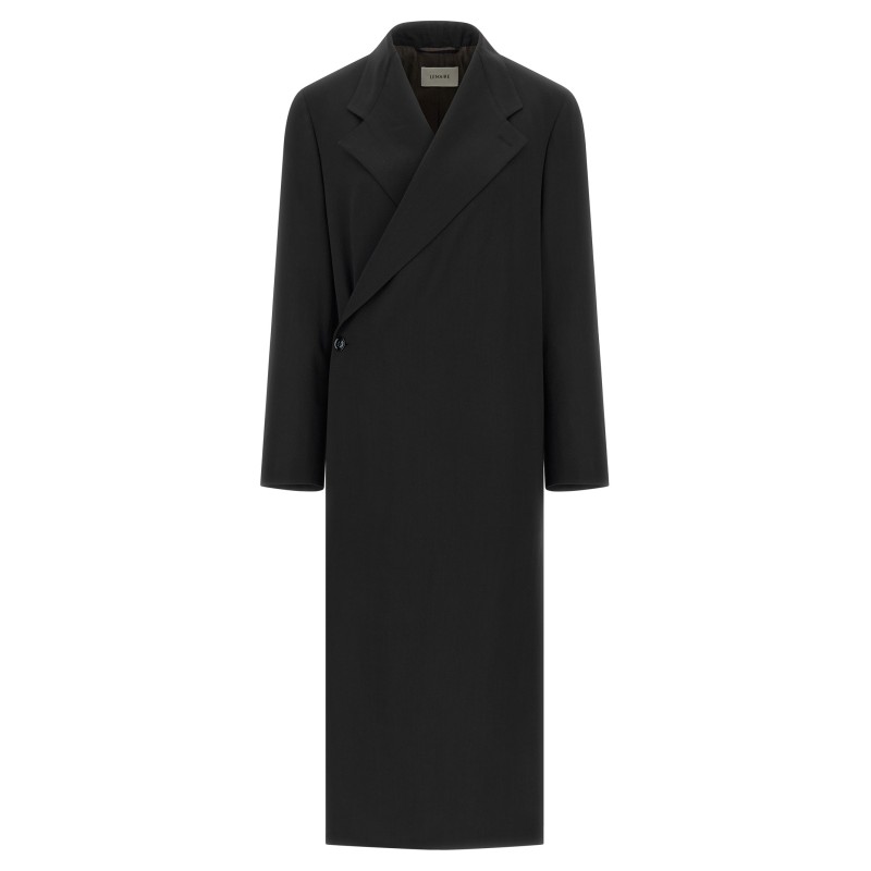 Wool crêpe coat