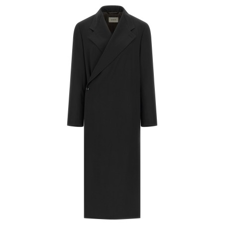 Wool crêpe coat
