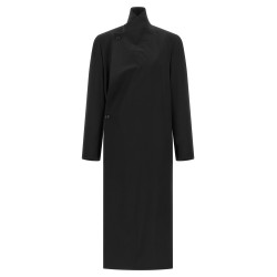 Wool crêpe coat