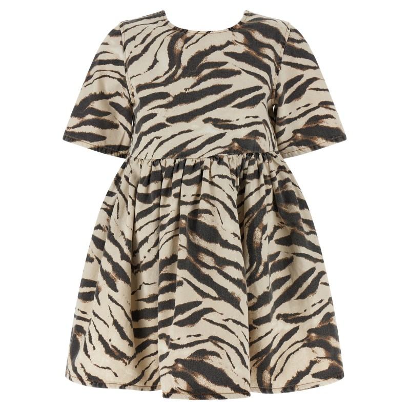 'Zebra Denim' dress