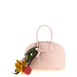 Embossed leather handbag