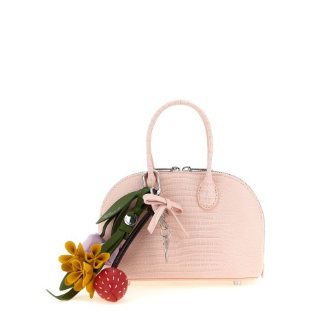Embossed leather handbag