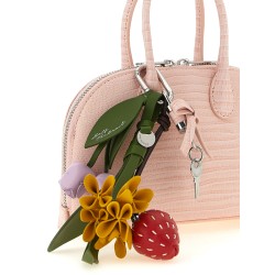 Embossed leather handbag