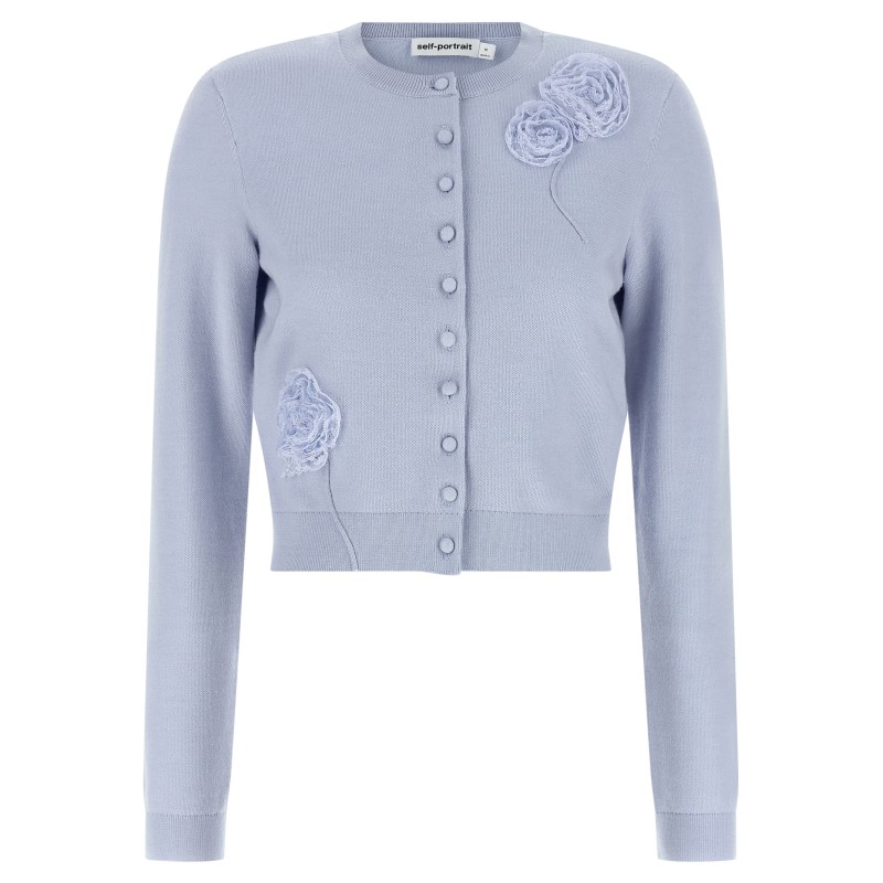 'Blue Flower Knit' cardigan