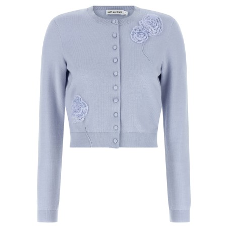 'Blue Flower Knit' cardigan