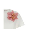 'Floral Applique' T-shirt