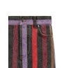 Striped denim skirt