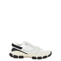 Mesh and suede sneakers