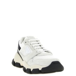 Mesh and suede sneakers