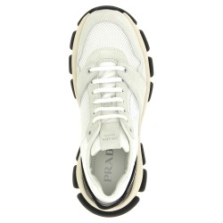 Mesh and suede sneakers