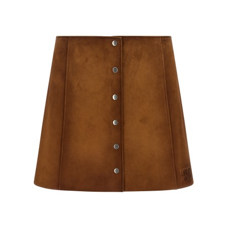 Suede skirt