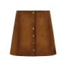 Suede skirt