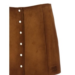 Suede skirt