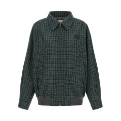 Check cotton blouson