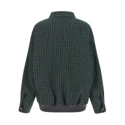 Check cotton blouson