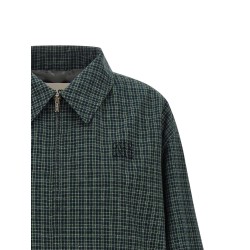 Check cotton blouson