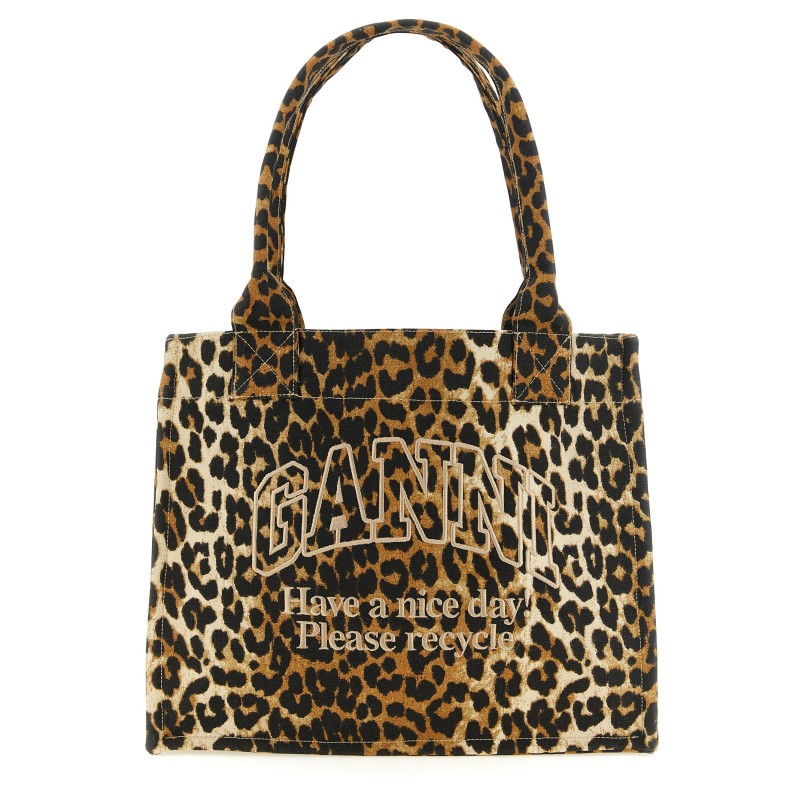 'Leopard' large shopping bag