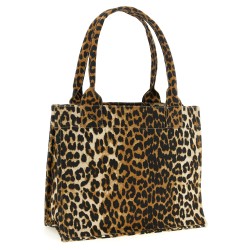 'Leopard' large shopping bag