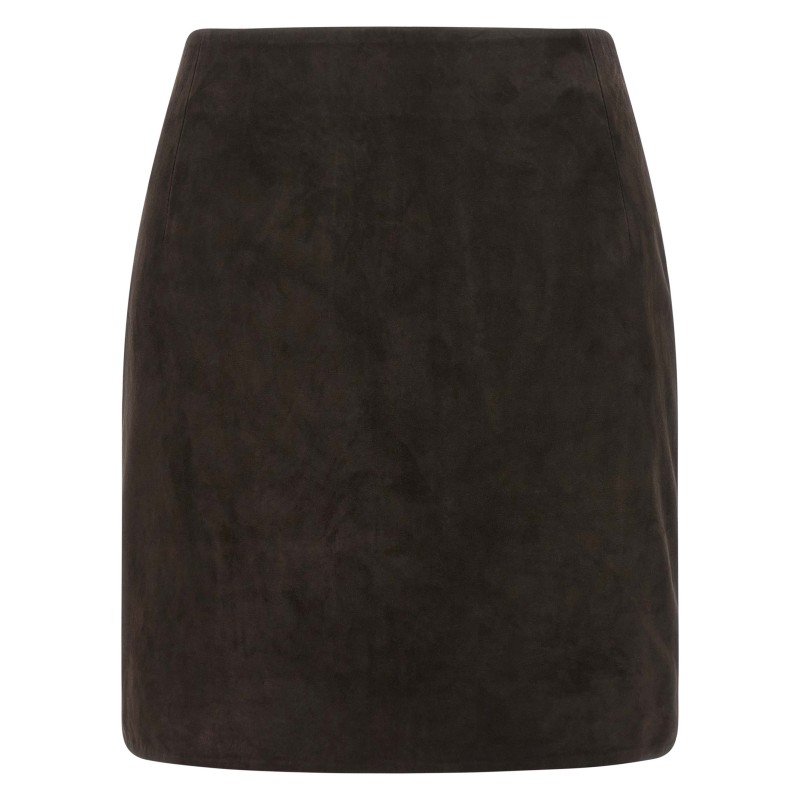 Suede skirt