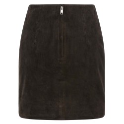 Suede skirt