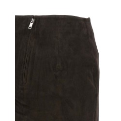 Suede skirt
