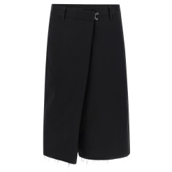Wrap-up bermuda shorts