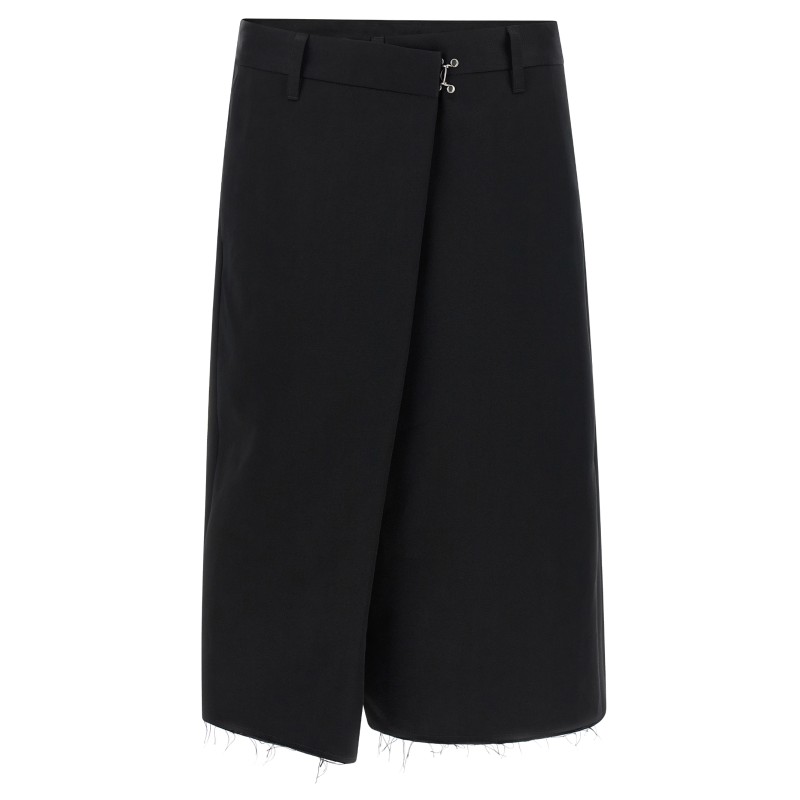 Wrap-up bermuda shorts