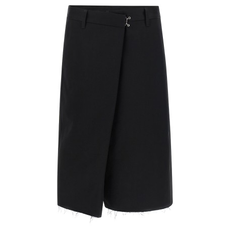 Wrap-up bermuda shorts