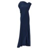 Draped asymmetrical dress