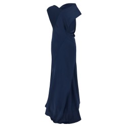 Draped asymmetrical dress