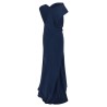 Draped asymmetrical dress